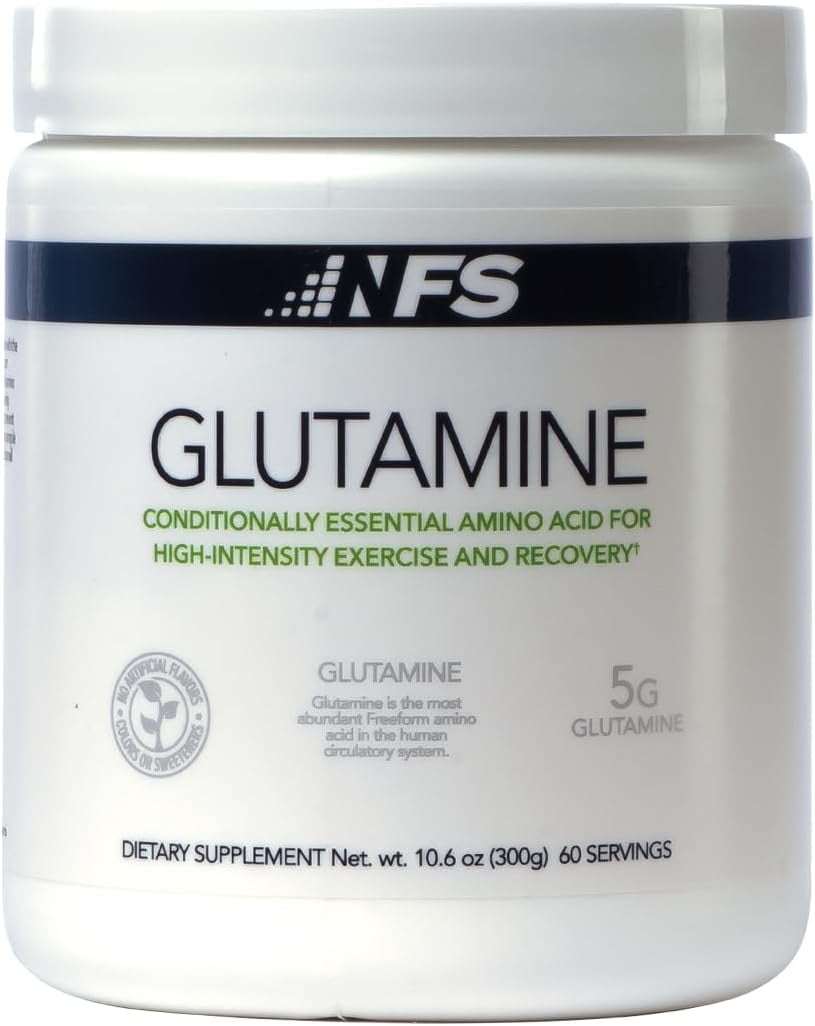 NF Sports Pure L-Glutamine Powder, Unflavored, 300g, 60 Servings
