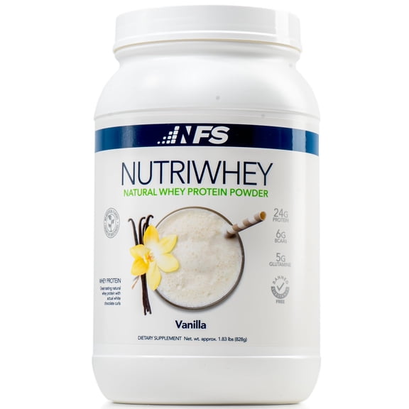 NF Sports Grass Fed Nutri Whey 23g Protein Powder, No Artificial, Vanilla, 2.03 pounds