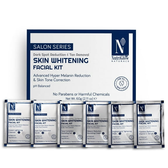 NutriGlow NATURAL'S Advanced Pro Formula Facial kit for Advanced Hyper Pigmentation Reduction, 60gm