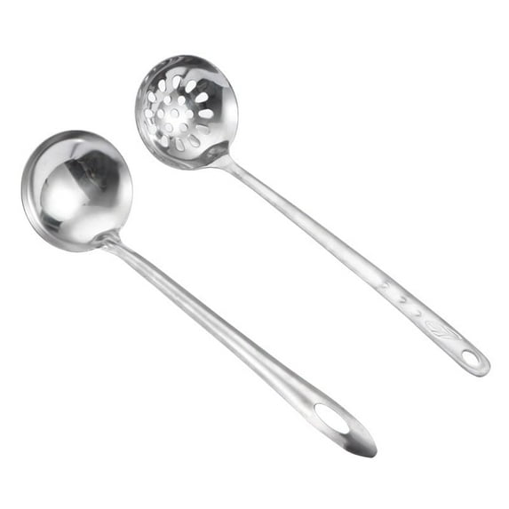 NutriGripster Stainless Steel Soup Spoon Cooking Spoon Long Handle Large Soup Spoon