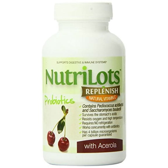 NutrLots replenish with acelora-patented plant based probiotics with acelora powders