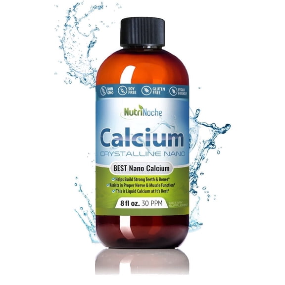 NutriNoche Pure Crystalline Liquid Calcium Supplement, 8 Ounces