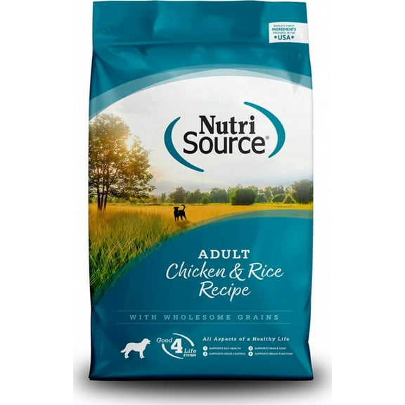 NutriSource Adult Chicken and Rice Dry Dog Food 4 lb