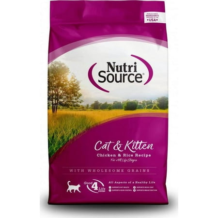 NutriSource Cat and Kitten Chicken and Rice Dry Cat Food 4 lb