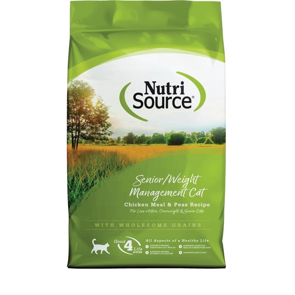 NutriSource Dry Dog Food for Seniors, Chicken and Rice, 12LB