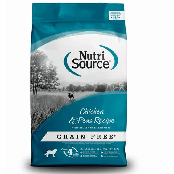 NutriSource Grain Free Chicken & Pea Dry Dog Food 12 lb