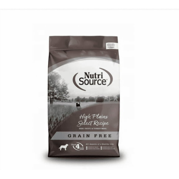 NutriSource Grain Free High Plains Dry Dog Food 12 lb