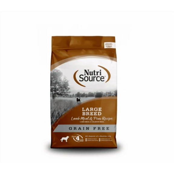NutriSource Grain Free Large Breed Lamb Dry Dog Food 26 lb