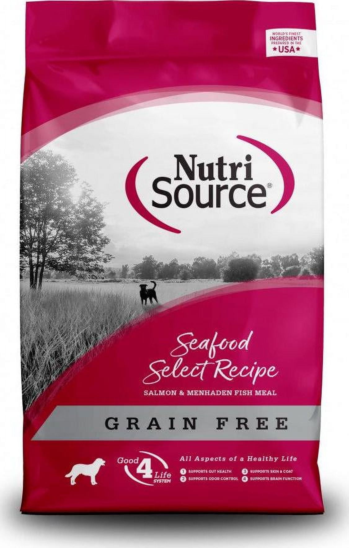 NutriSource Grain Free Seafood Select with Salmon Dry Dog Food 26 lb. Walmart