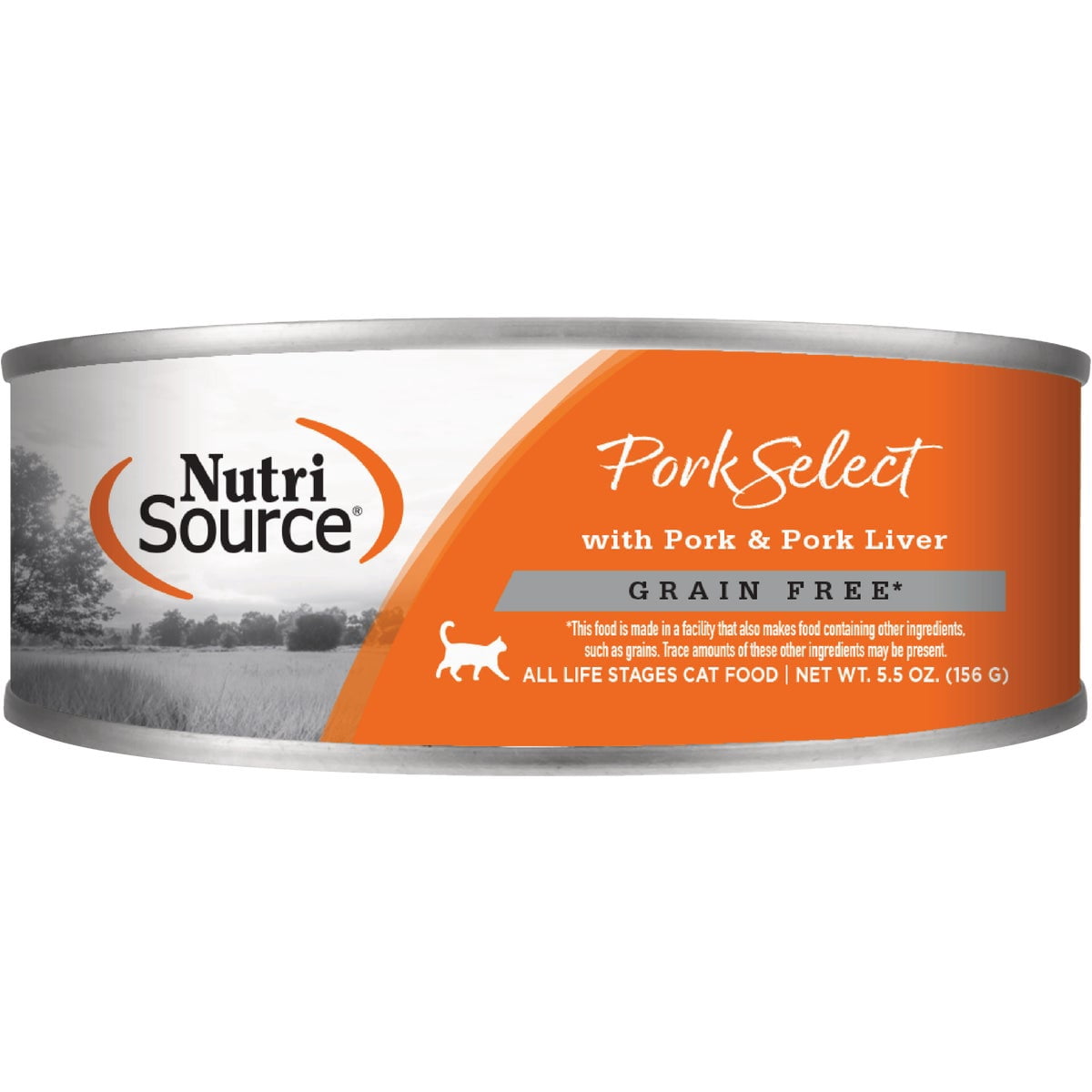 NutriSource Grain Free Wet Cat Food, Cat & Kitten, Pork and Pork Liver, 5.5 Ounce Pack of 12