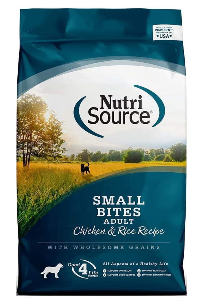 NutriSource Small Bites Adult Chicken and Rice Dog Food 5 lb