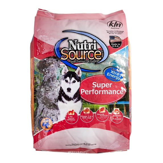 NutriSource Super Performance Dry Dog Food, Chicken and Rice, 40LB