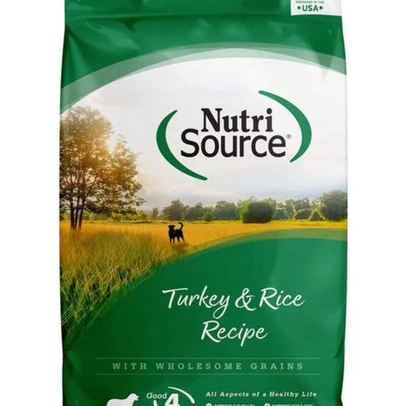 NutriSource Turkey Rice Recipe with Wholesome Grains Dog Food - 4LB