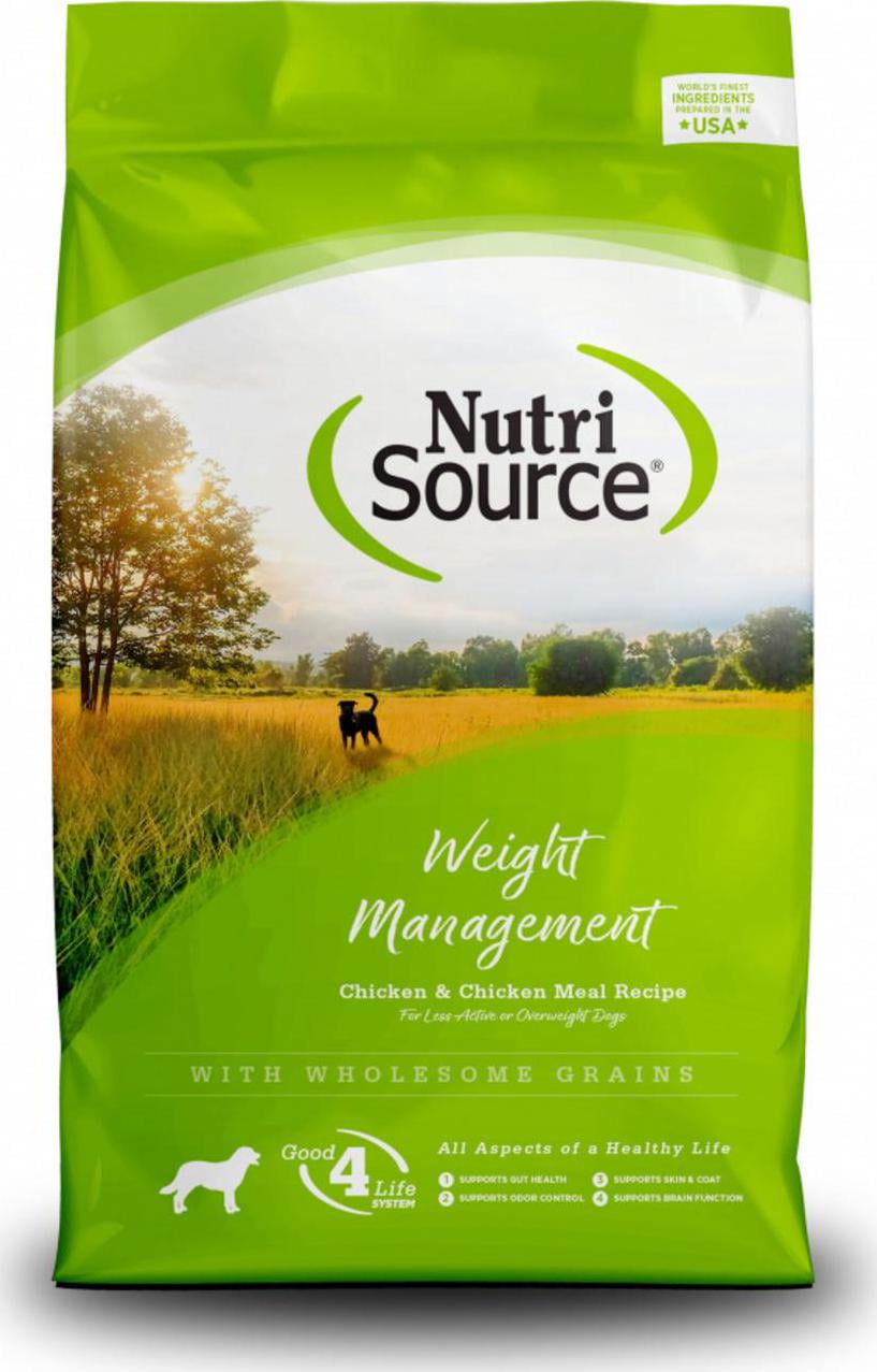 NutriSource Weight Management Chicken and Chicken Meal Dry Dog Food 4 lb