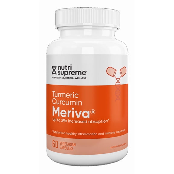 NutriSupreme Meriva Curcumin Phytosome 500mg, Enhanced Absorption Turmeric Supplement, High Bioavailability, Antioxidant Support, Joint & Mobility Support, 60 Vegetarian Capsules