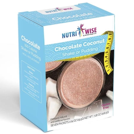 NutriWise Chocolate Coconut Shake or Pudding (7/Box)