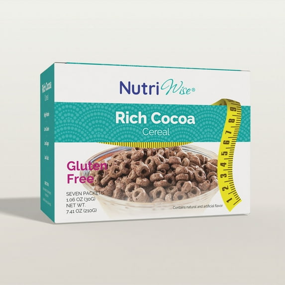 NutriWise Rich Cocoa Cereal | High-Protein Breakfast (7ct)