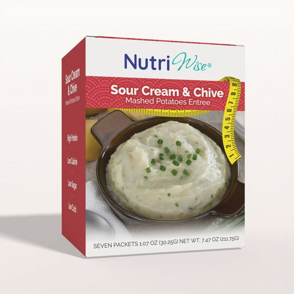 NutriWise Instant High Protein, Sour Cream Chives Mashed Potatoes (7ct)