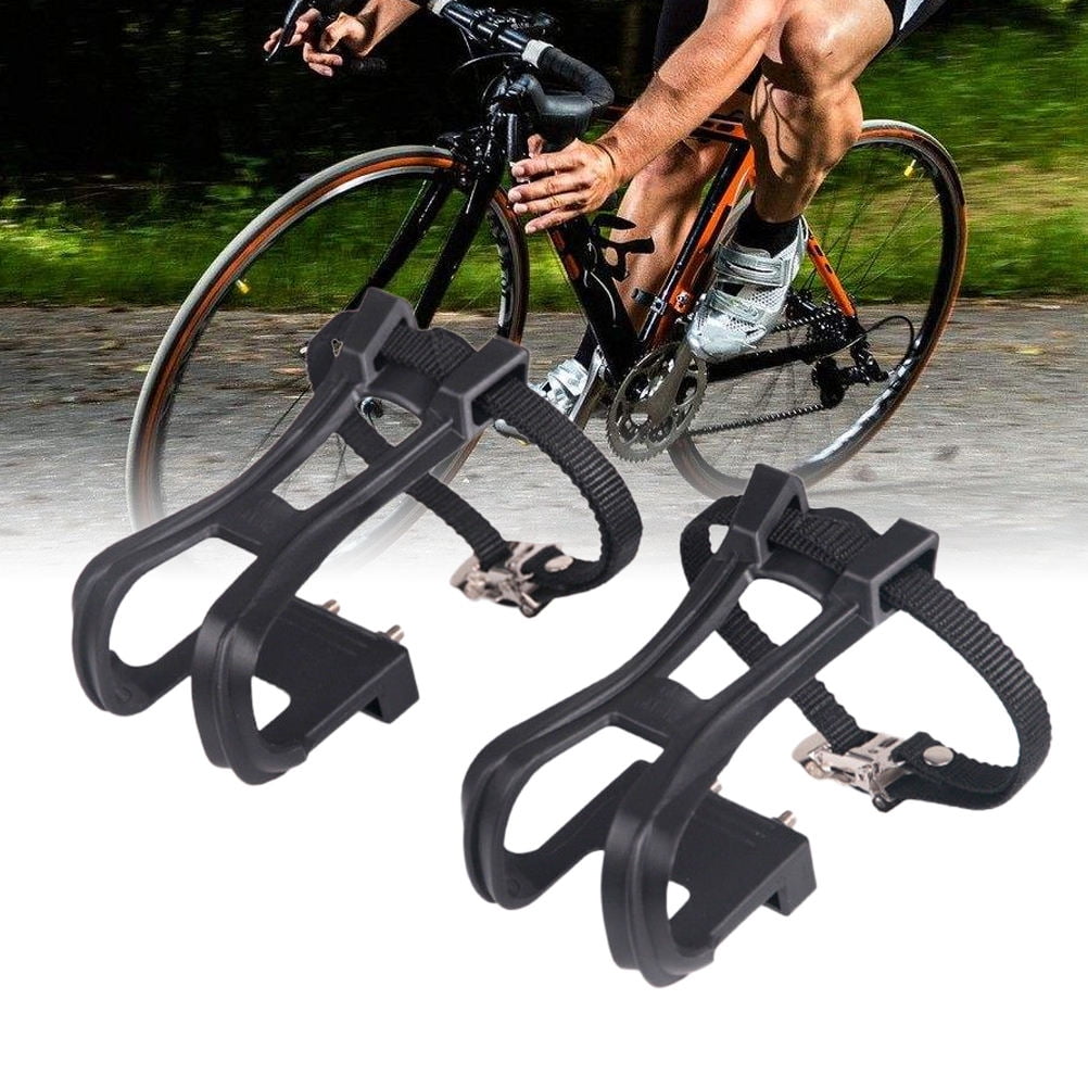 Bike Clips Types VORCOOL 1 Pair Bike Toe Clips Nylon Black for Road Mountain Biking ...