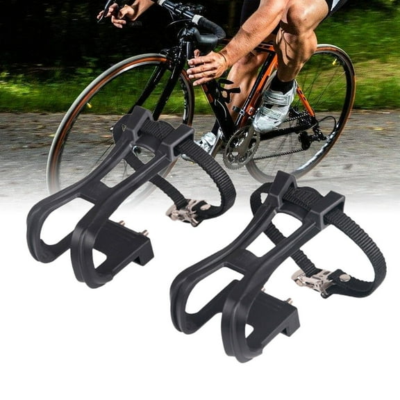 VORCOOL Toe Straps Cycling Bike Pedal Toe Clip Plastic Sturdy and Durable Cycling 1 Pair