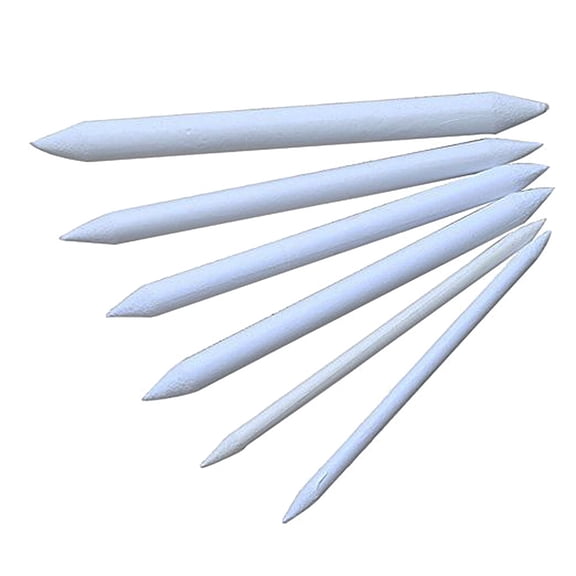 VORCOOL Drawing Stumps Small 18PCS White Metal Paper Blender Stumps for Artists Back to School