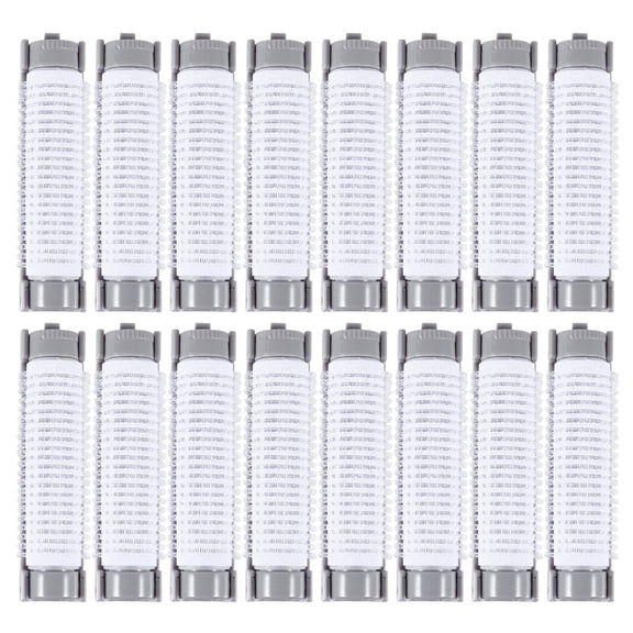 VORCOOL 20Pcs Portable Plastic Hair Rollers for Home Travel Hair Styling Firm Clip Grey
