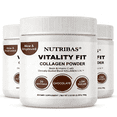 thumbnail image 1 of NUTRIBAS Multi Collagen Protein Powder, Coffee Creamer, For Whole Body Support, Women Men, Mocha Chocolate, 3.53 oz - 3 Pack, 1 of 6