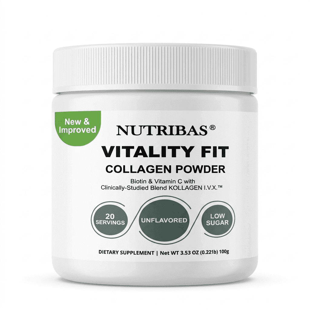 NUTRIBAS Multi Collagen Protein Powder, Coffee Creamer, For Whole Body Support, Women Men, Unflavored, 3.53 oz