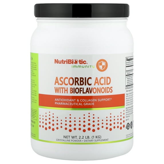 Nutribiotic - Ascorbic Acid Crystalline Powder with Antioxidant Bioflavonoids - 2.2 lbs.
