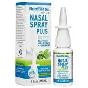 NutriBiotic Nasal Spray Plus with GSE & Botanical Extracts, 1 Fluid Ounce