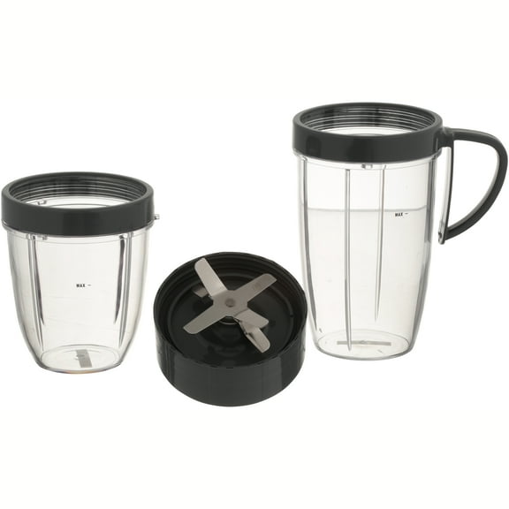 Nutribullet Deluxe Blender Upgrade Kit with Extractor Blade, Cups and Lip Rings, 5 Pieces. (Condition: New)