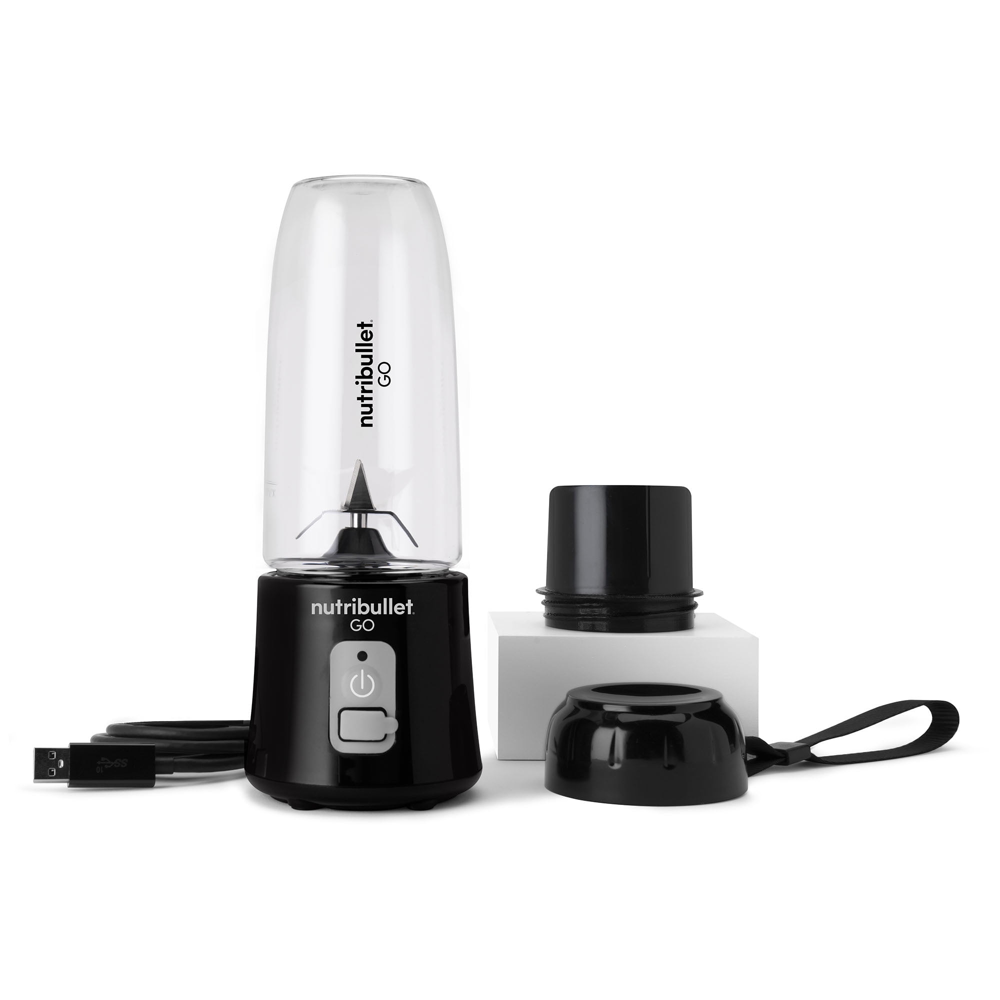 Nutribullet Go Portable Cordless Personal Blender, Black, NB50300