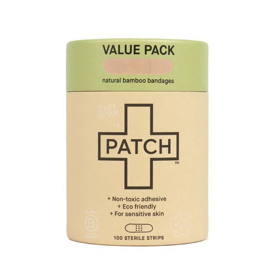 Nutricare Patch Natural Bamboo Bandages, Adhesive Strips-100 CT