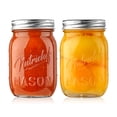 thumbnail image 1 of Nutrichef Clear Glass Airtight Spice Food Storage Jar (2 Count), 1 of 8