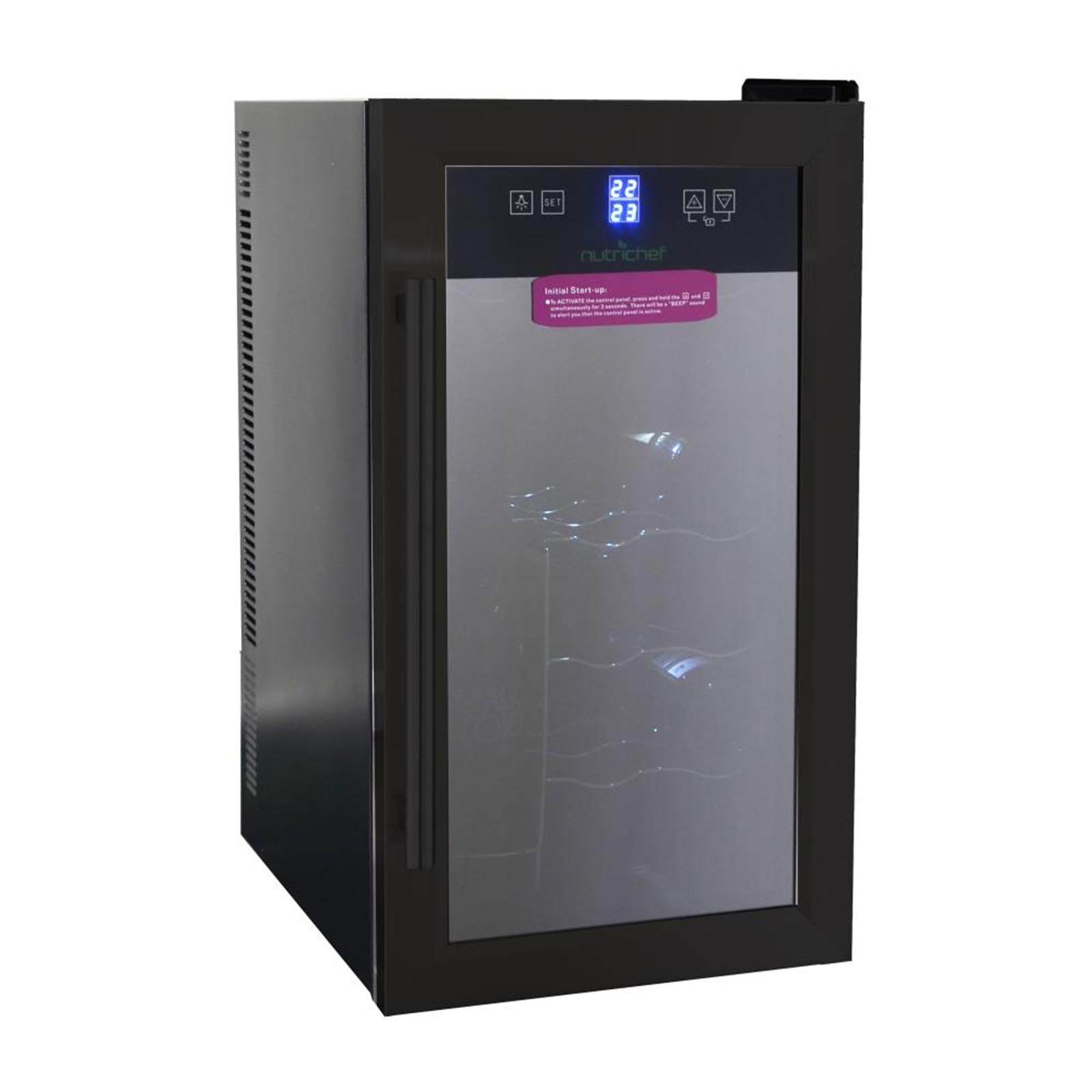 Nutrichef Dual Zone Wine Refrigerator Chiller Wine Cellar Fridge (18