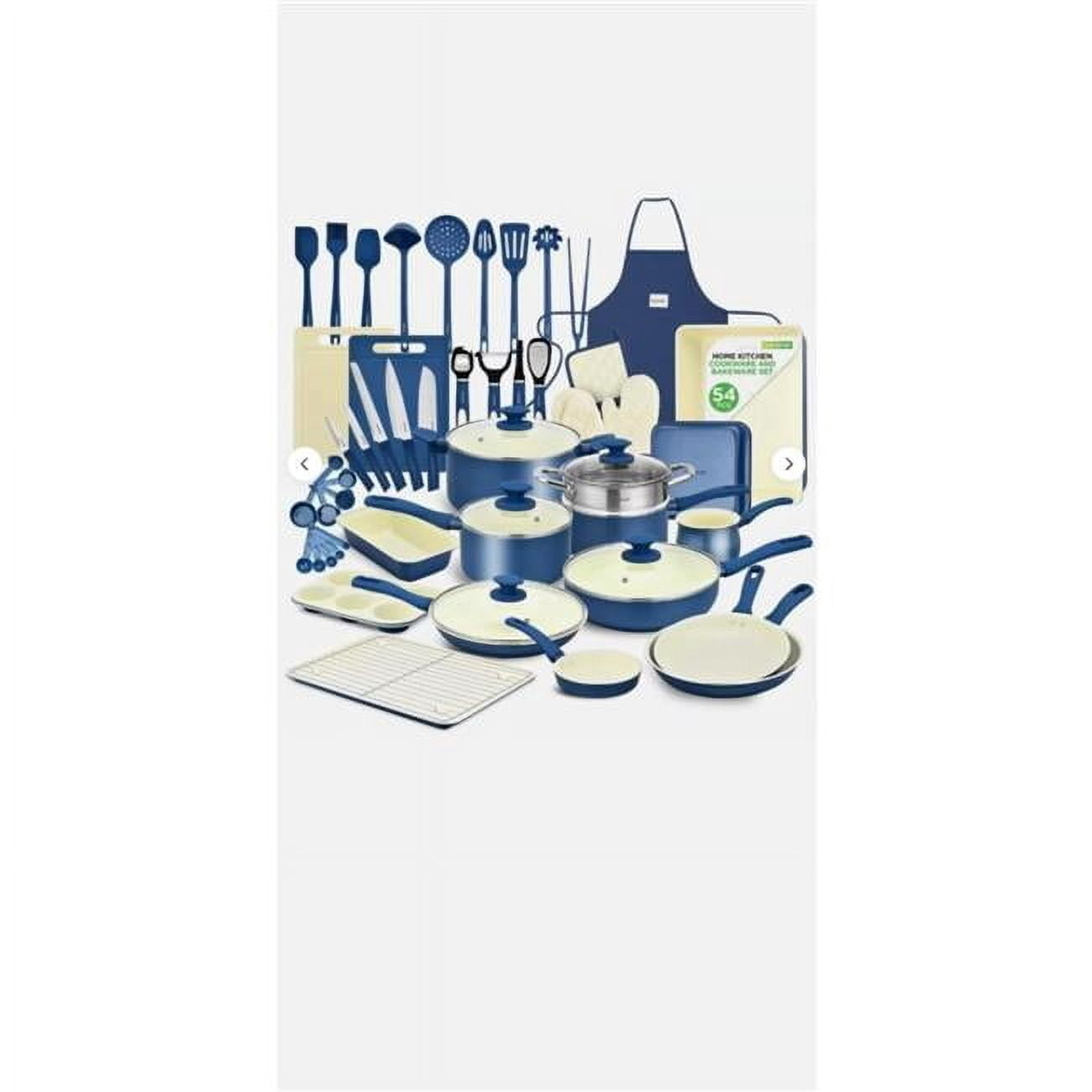Nutrichef 183 NutriChef 54 Pcs. Home Kitchen Cookware, Kitchen Tools, and Bakeware Set