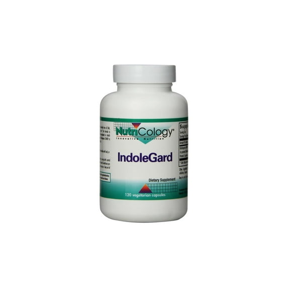 Nutricology IndoleGard Supplement - Supports Healthy Hormone Balance for Women, Promotes Healthy Estrogen Metabolism, PMS Support, Vegetarian Capsules - 120 Count