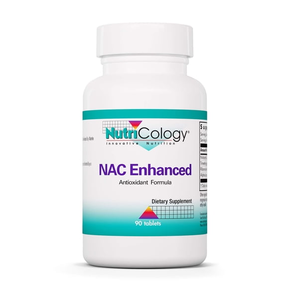Nutricology NAC Enhanced Supplement - N-Acetyl-L-Cysteine, Glutathione Precursor, Supports Immune Function, Mucus Clearance - 90 Count