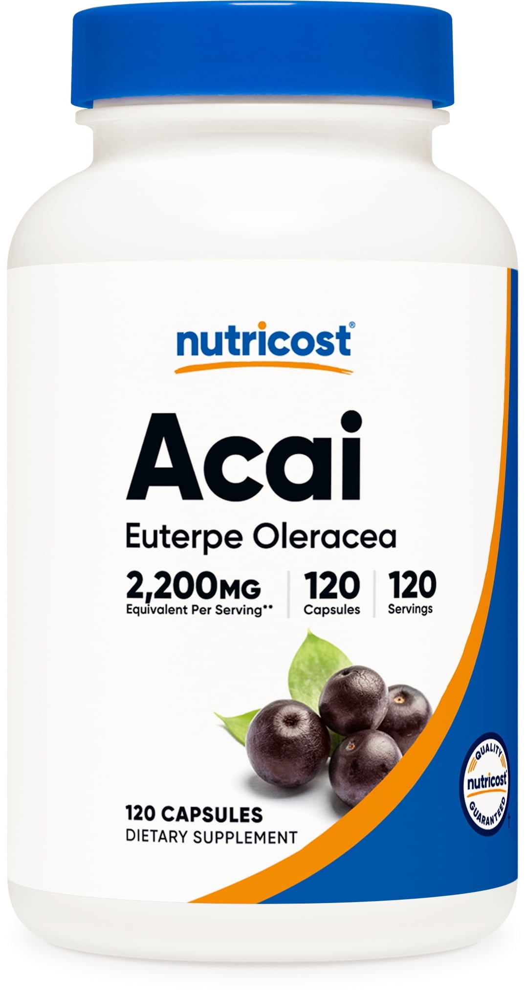 Nutricost Acai Extract 550mg, 120 Vegetarian Capsules (Euterpe Oleracea) - Non-GMO Supplement