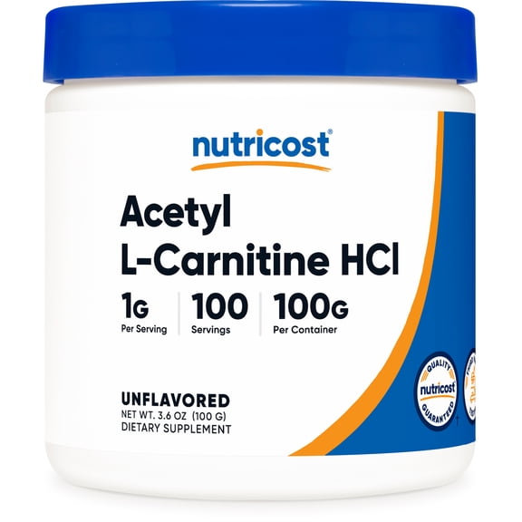 Nutricost Acetyl L-Carnitine ALCAR Powder Supplement, 100 Grams, 1g Per Serving