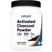 Nutricost Activated Charcoal Powder 1lb - Teeth Whitening Supplement