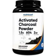 Nutricost Activated Charcoal Powder 2lbs - Gluten Free, Non-GMO Supplement