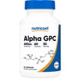 thumbnail image 1 of Nutricost Alpha GPC 600mg, 60 Vegetarian Capsules - Non-GMO Supplement, 300mg Per Capsule, 1 of 6