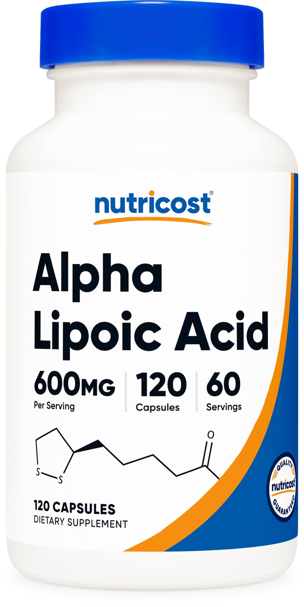Nutricost Alpha Lipoic Acid 600mg Per Serving 120 Capsules, 60 Servings - Non-GMO Supplement