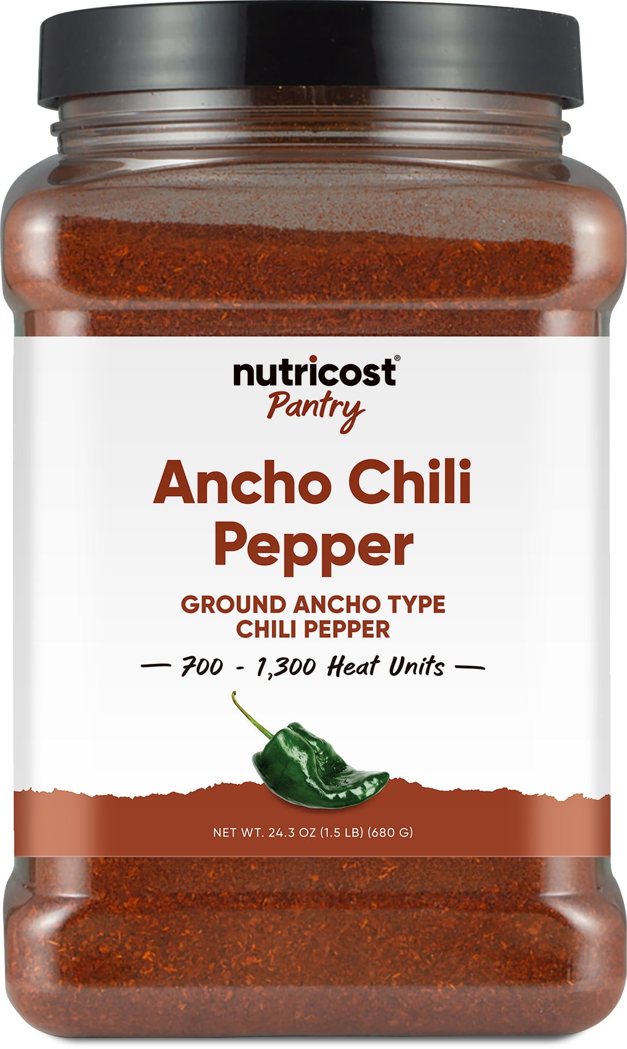 Nutricost Ancho Chili Pepper (1.5 LB) 1000 heat units - Vegan, Gluten-Free