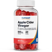 Nutricost Apple Cider Vinegar 500mg, 60 Gummies, Apple Flavored