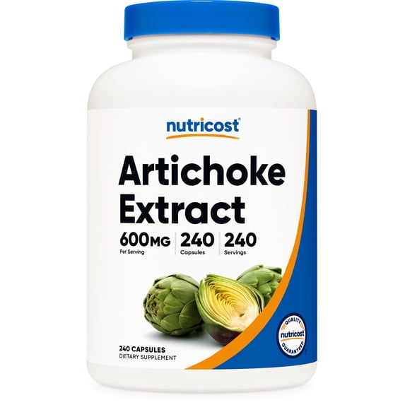 Nutricost Artichoke Extract 600mg, 240 Vegetarian Capsules - Non-GMO Supplement