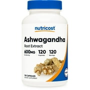 Nutricost Ashwagandha Herbal Supplement 600mg, 120 Capsules