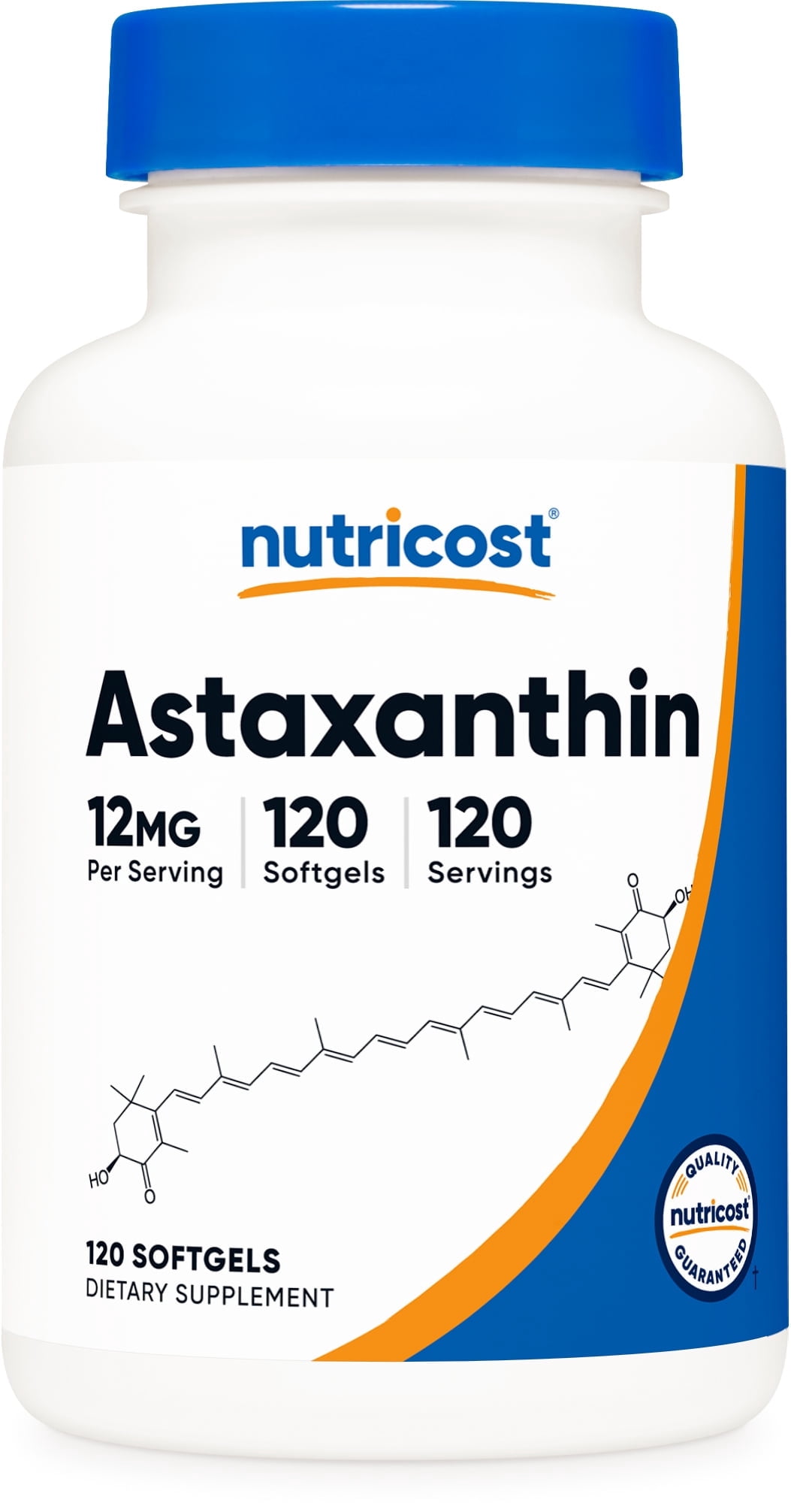 Nutricost Astaxanthin 12mg, 120 Softgels - Gluten Free & Non-GMO Supplement