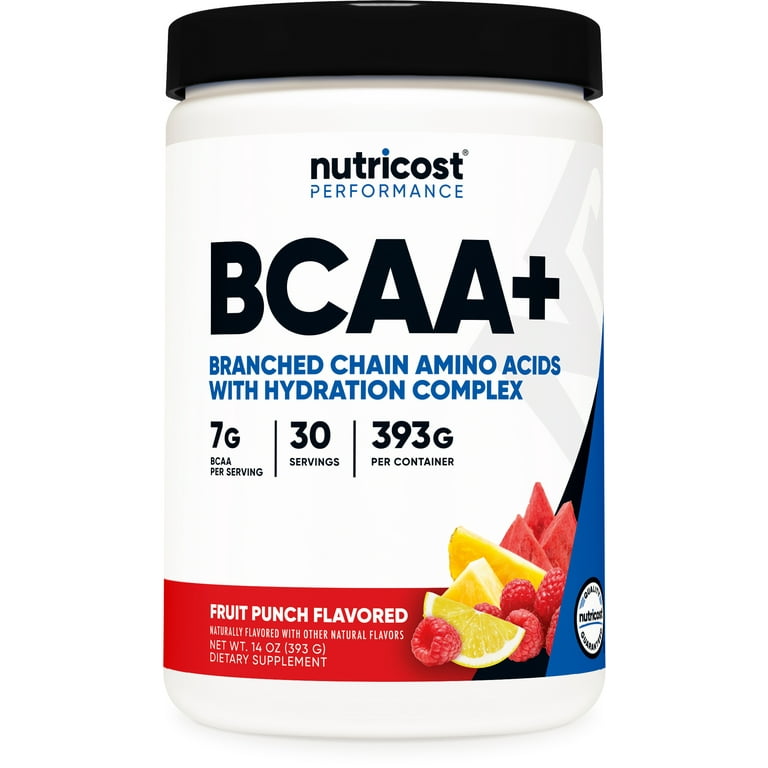Nutricost BCAA+ Hydration Powder (Fruit Punch) 30 Servings